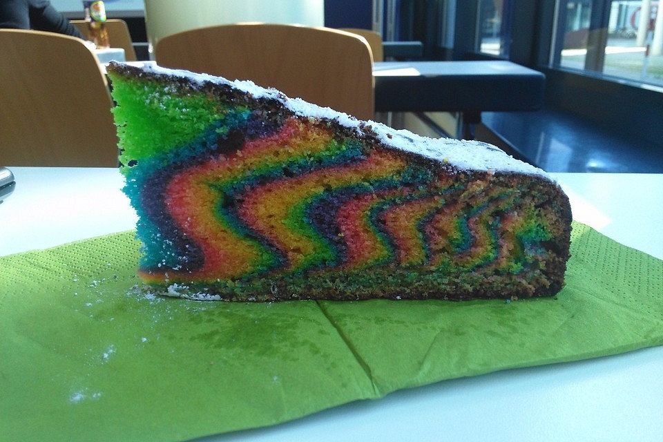 Regenbogenkuchen