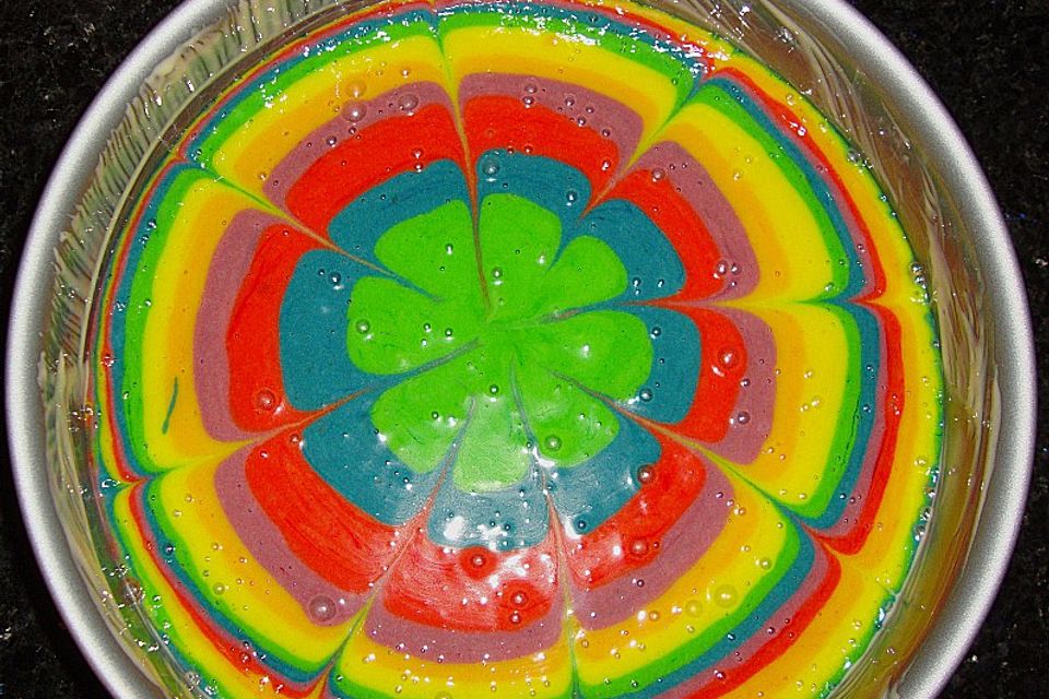 Regenbogenkuchen