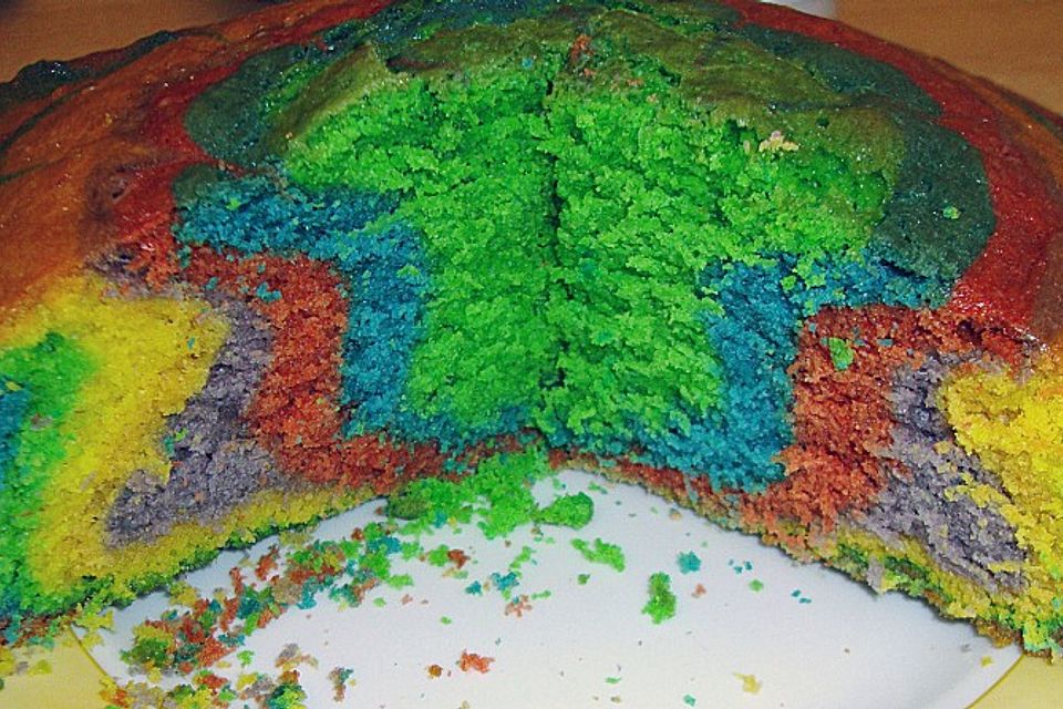 Regenbogenkuchen