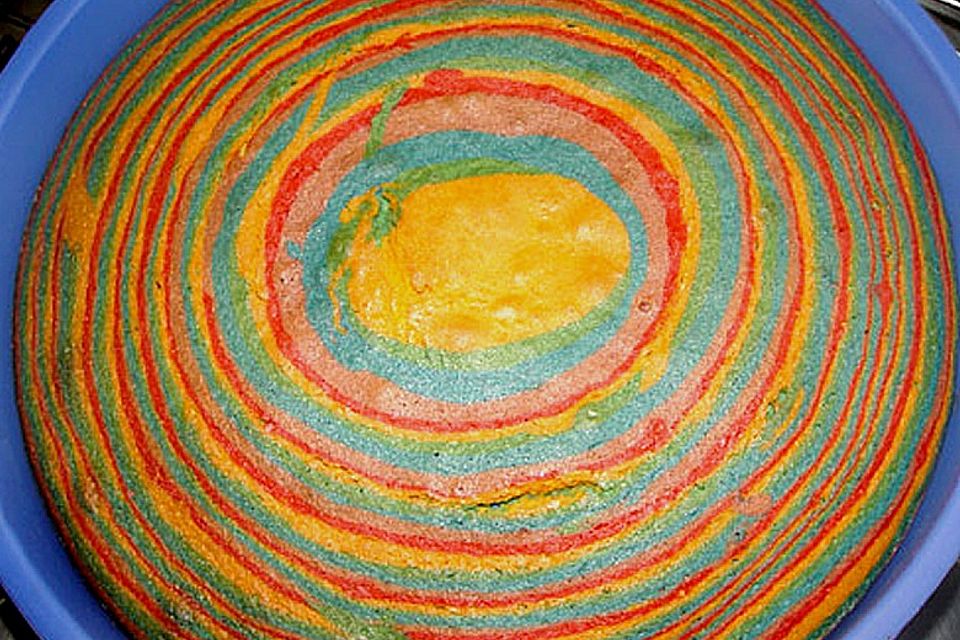 Regenbogenkuchen