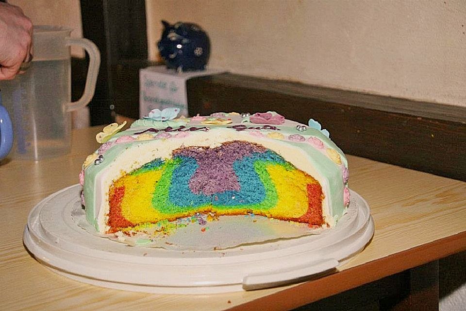 Regenbogenkuchen