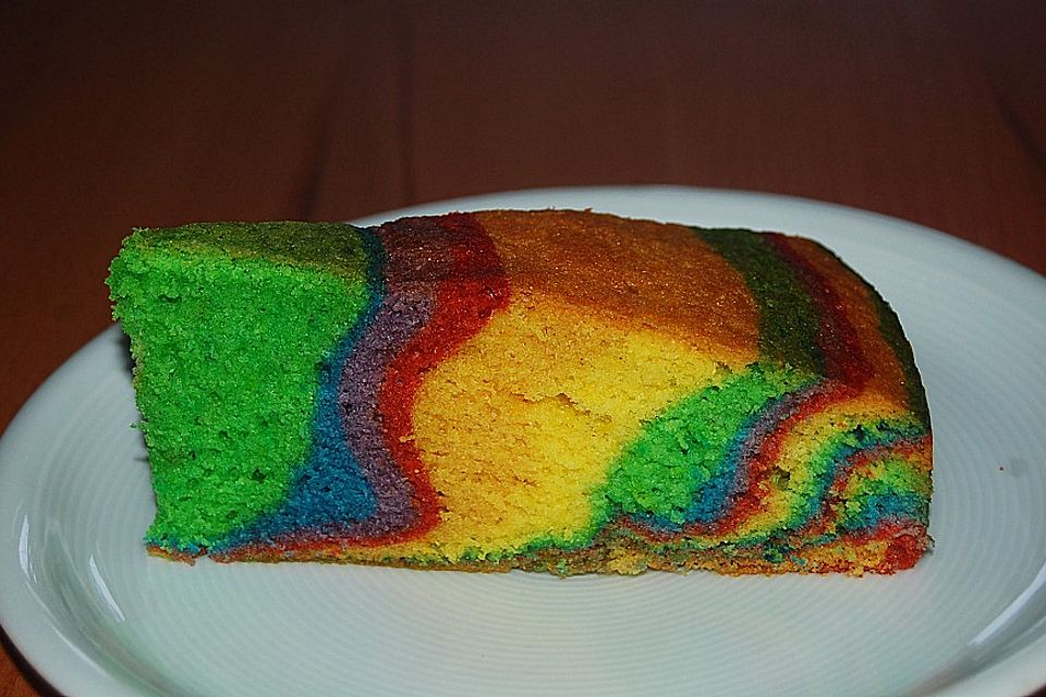 Regenbogenkuchen