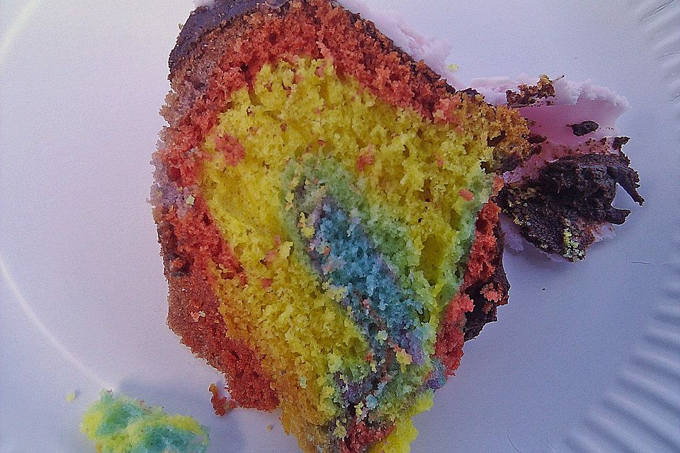 Regenbogenkuchen