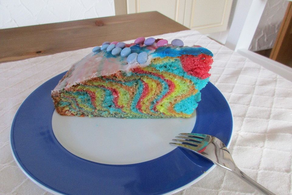 Regenbogenkuchen