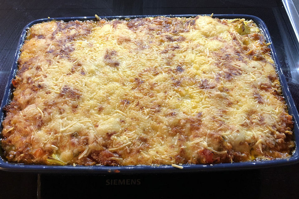 Kartoffel - Lasagne mit Porree