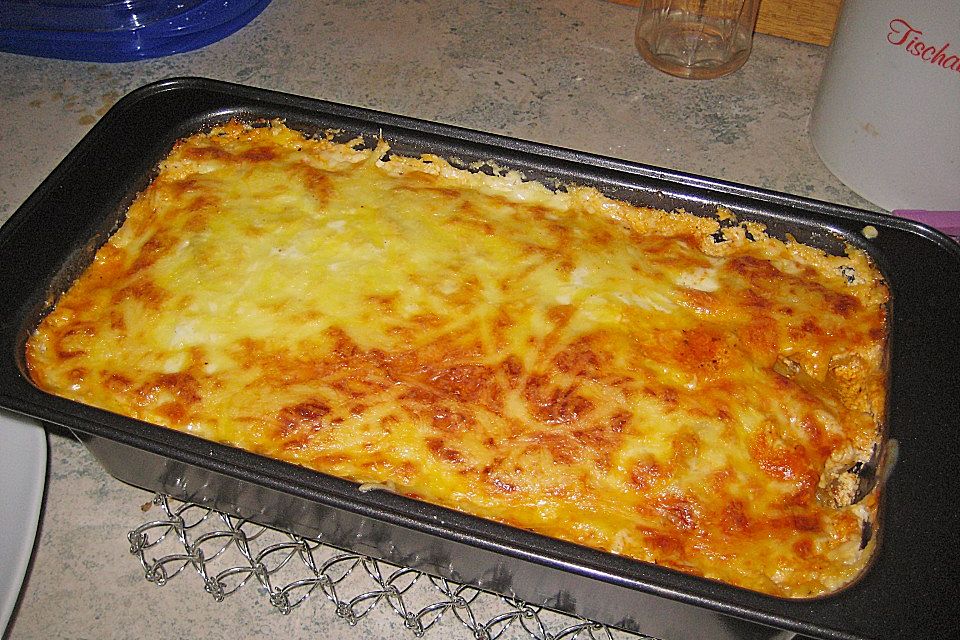 Kartoffel - Lasagne mit Porree