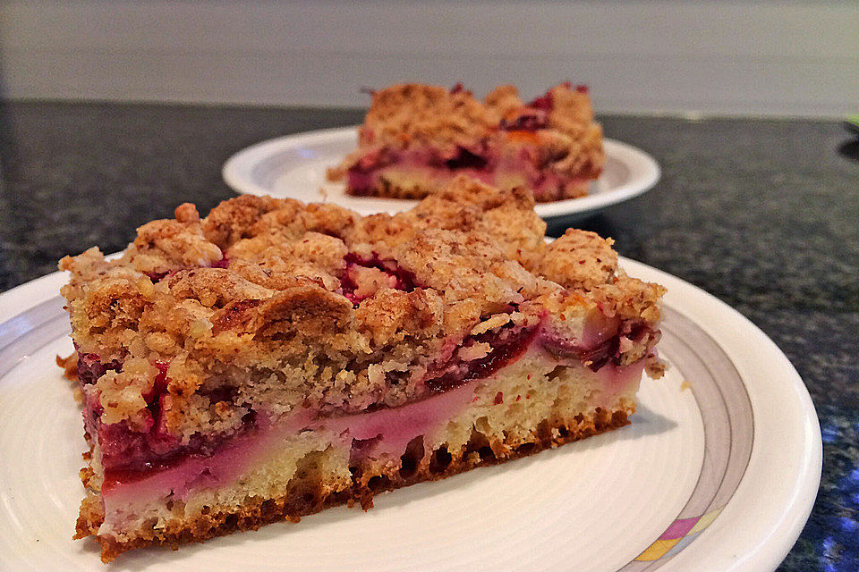 Zwetschgenkuchen mit Joghurtboden