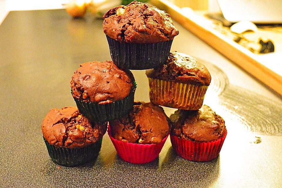 Black&White Chocolate Muffins