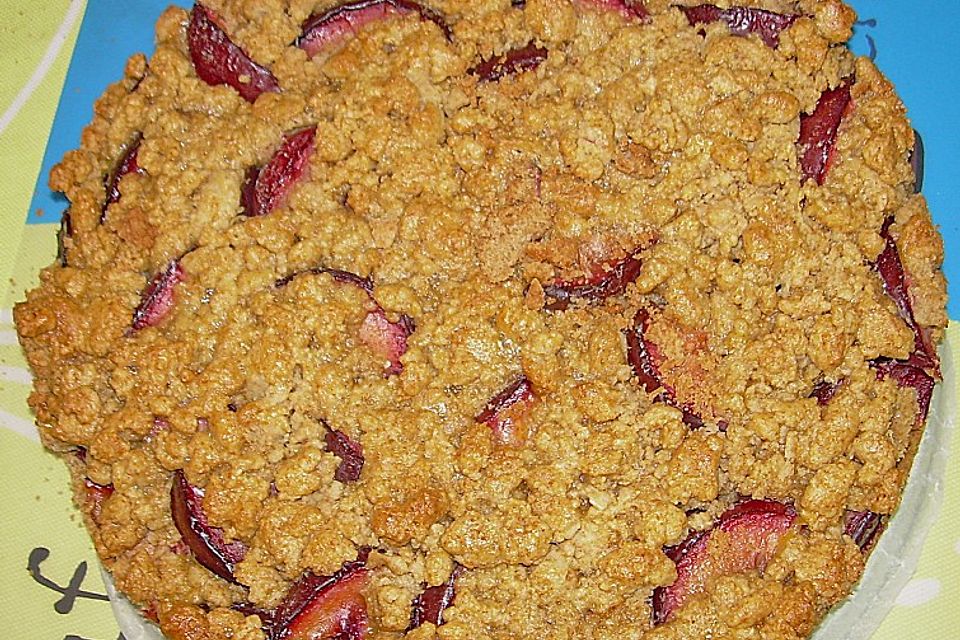 Zwetschgenkuchen mit Streusel