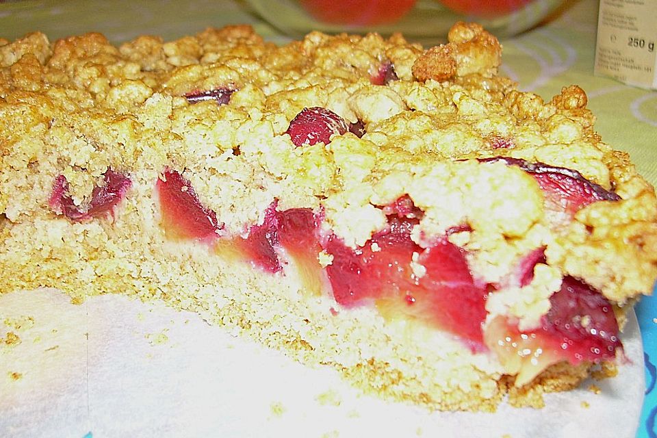 Zwetschgenkuchen mit Streusel