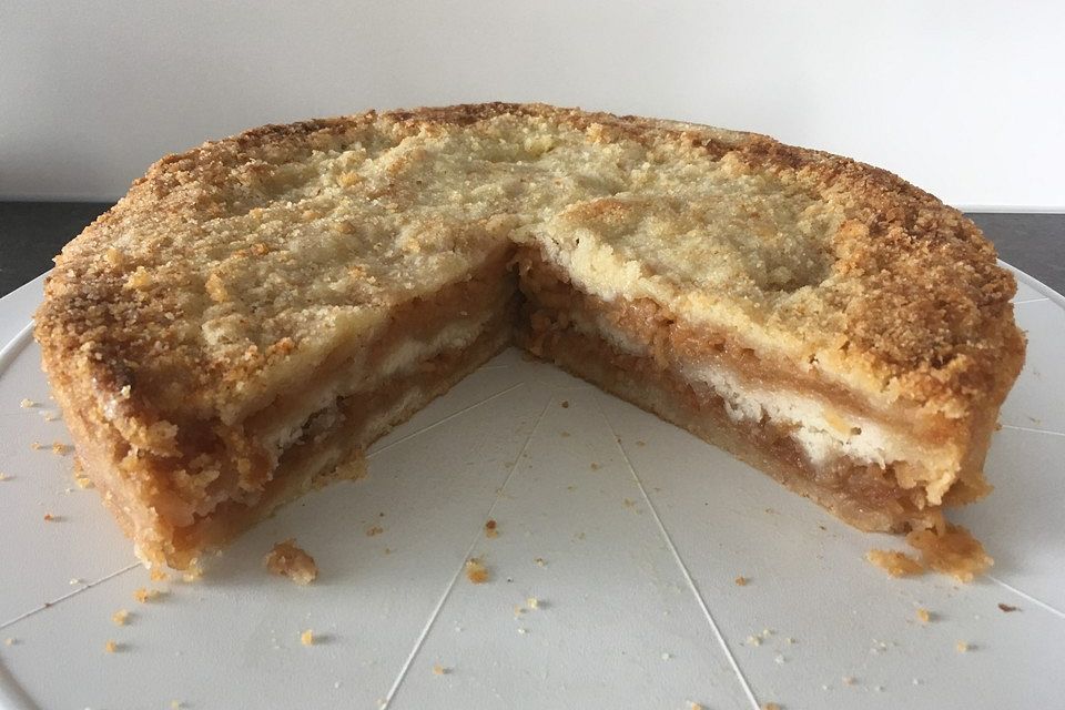 Apfelkuchen mit Grieß