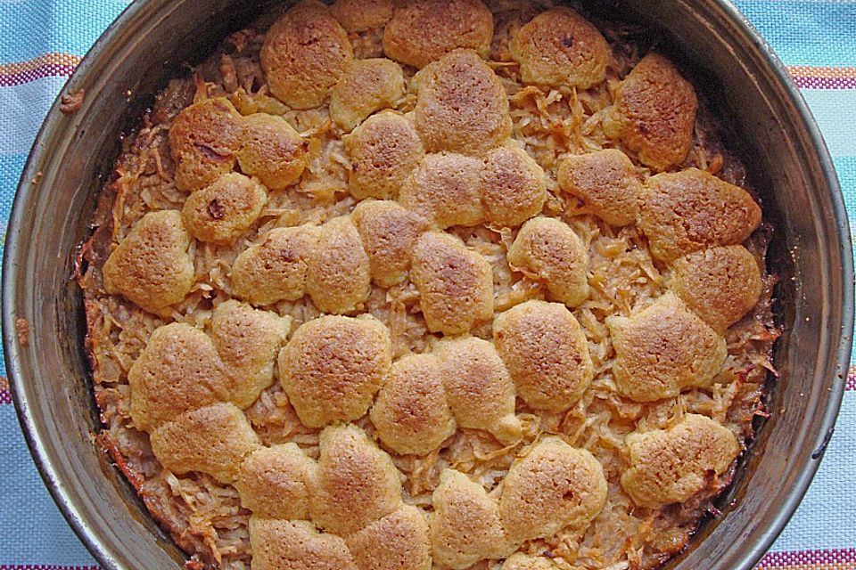 Apfelkuchen mit Grieß