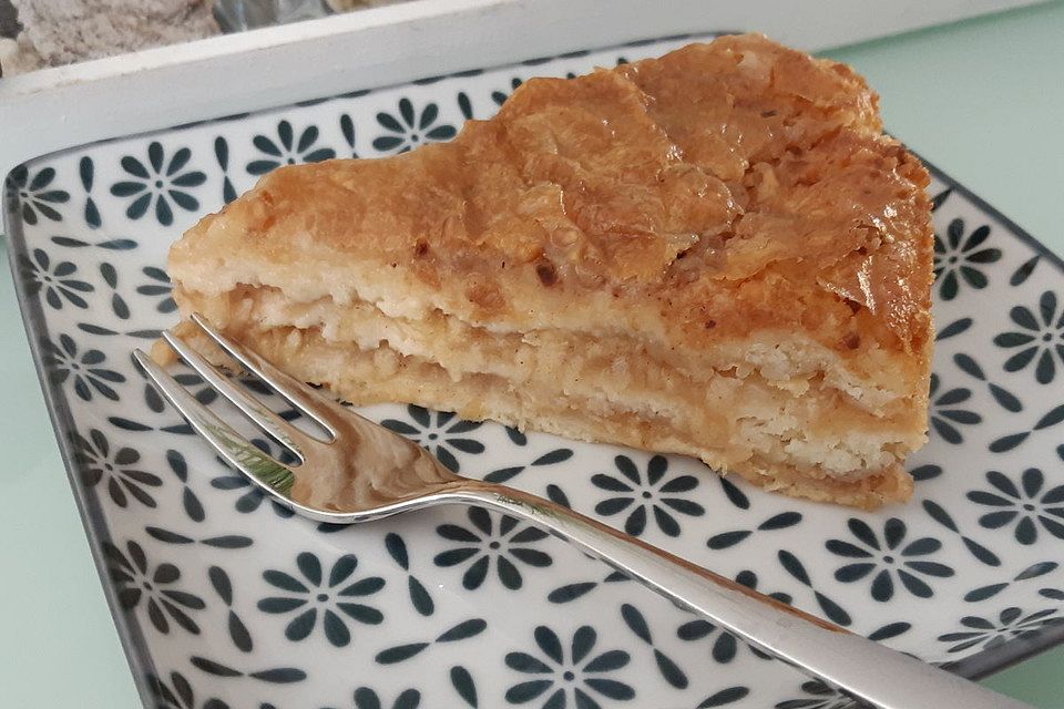 Apfelkuchen mit Grieß