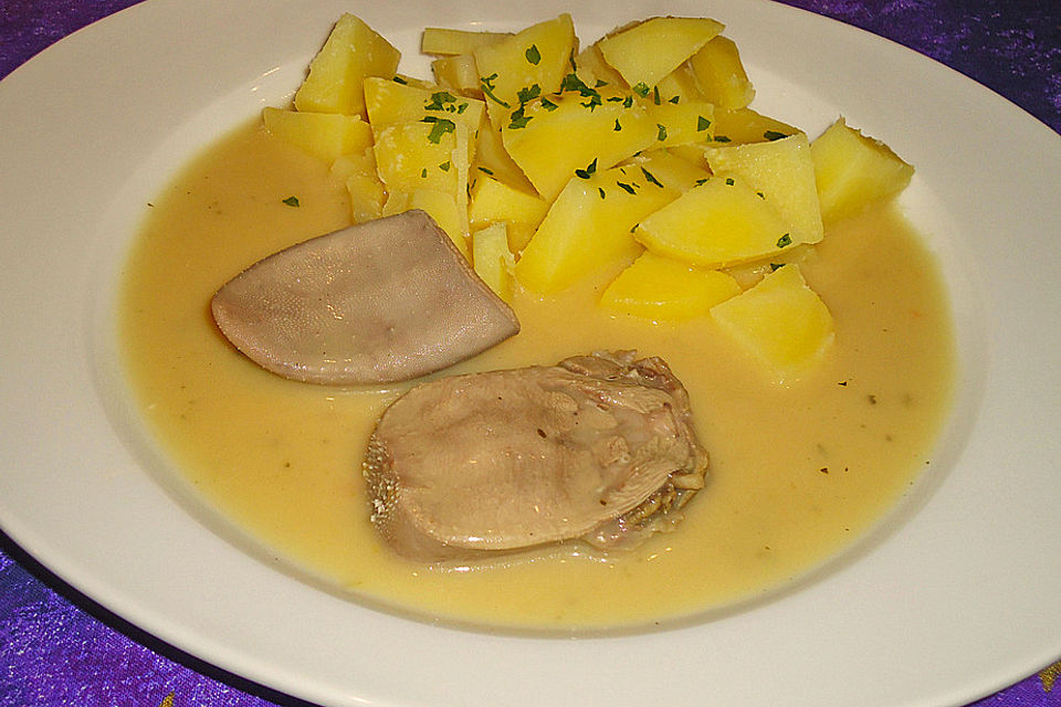 Zunge mit Madeirasoße