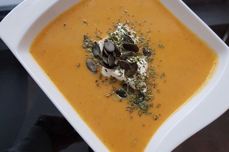 Cremige Kürbissuppe