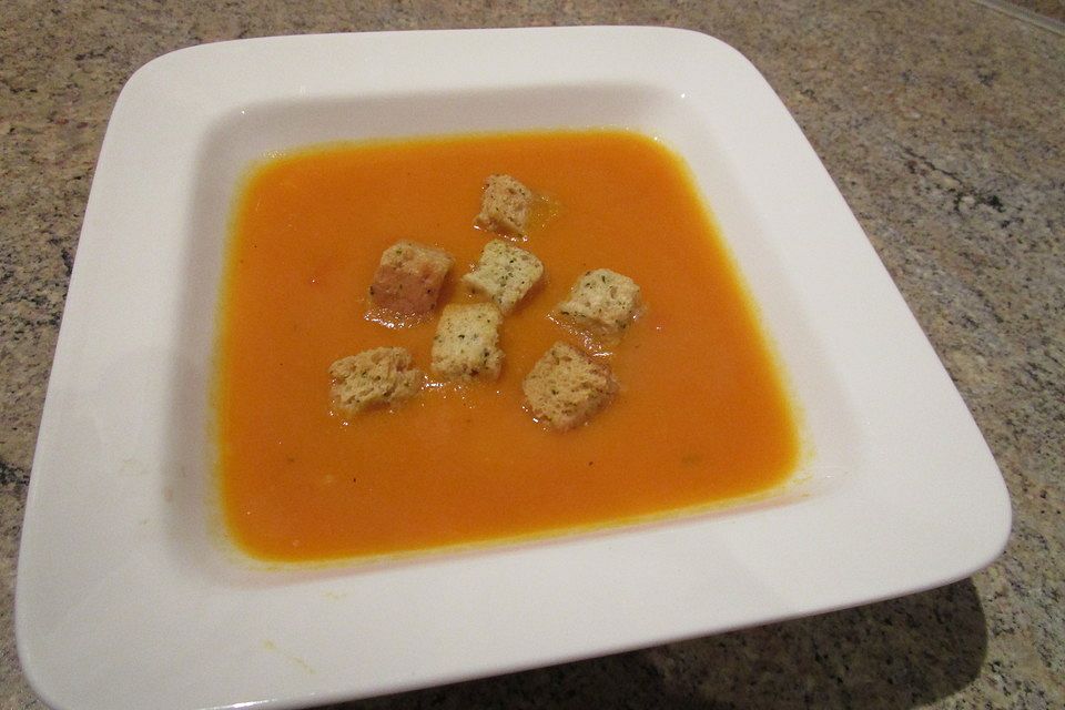 Cremige Kürbissuppe