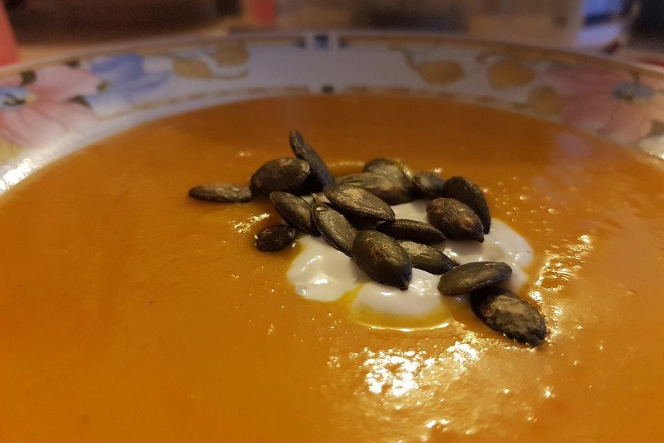 Cremige Kürbissuppe