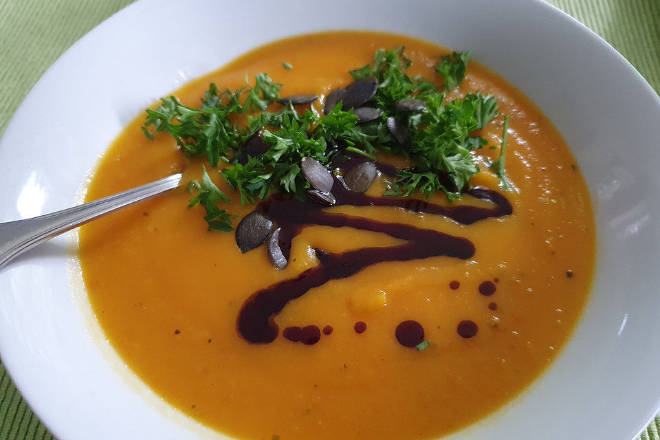 Cremige Kürbissuppe