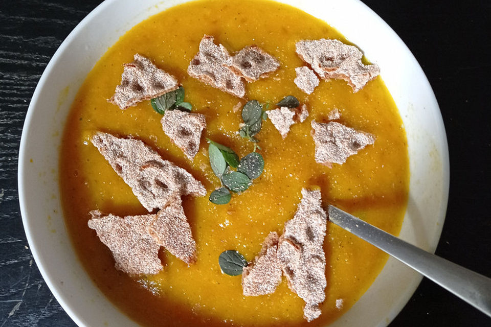 Cremige Kürbissuppe