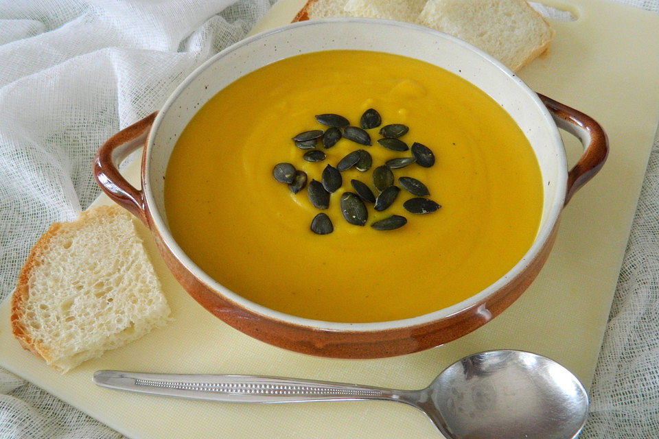 Cremige Kürbissuppe