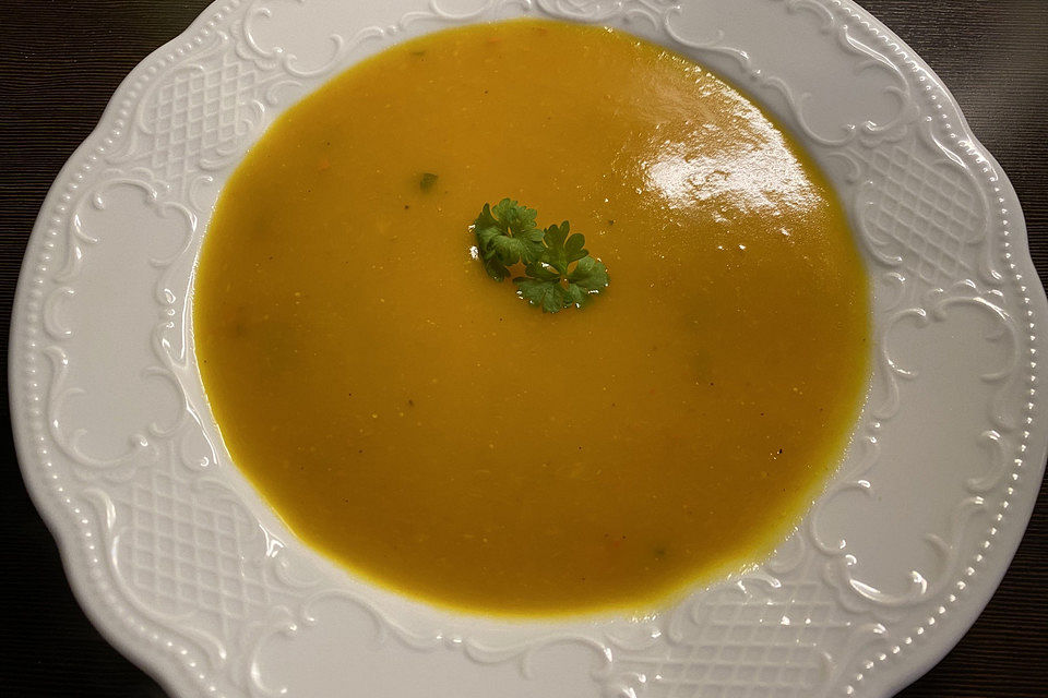 Cremige Kürbissuppe