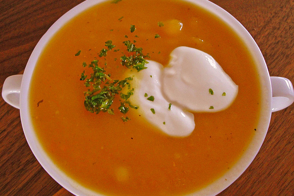 Cremige Kürbissuppe