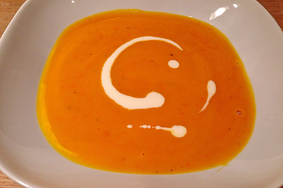 Cremige Kürbissuppe