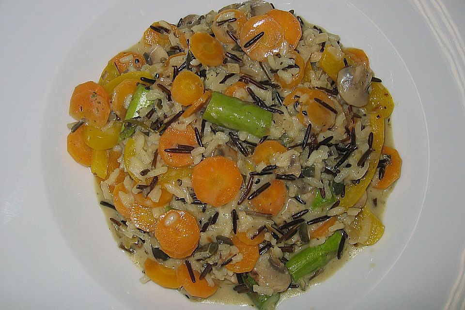 Pilz - Risotto mit Gemüse