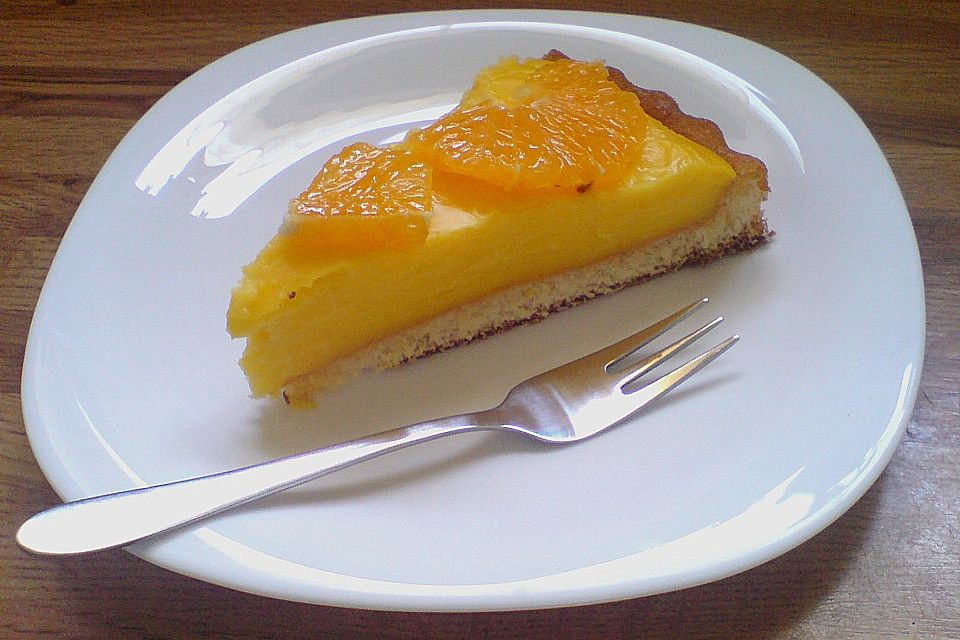 Aromatische Orangencurd - Torte