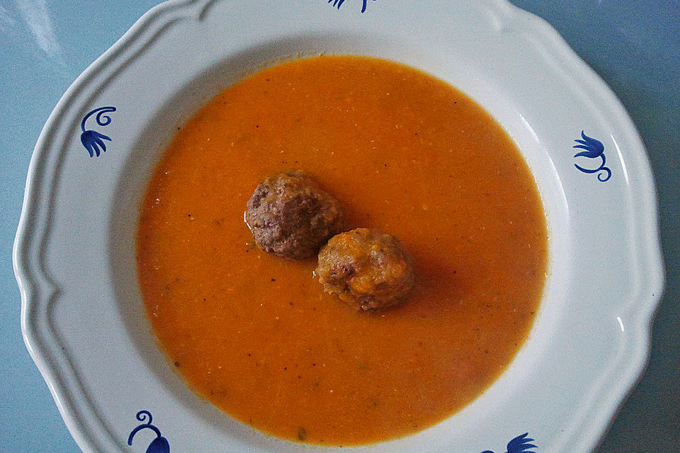 Hackfleisch - Möhren - Suppe