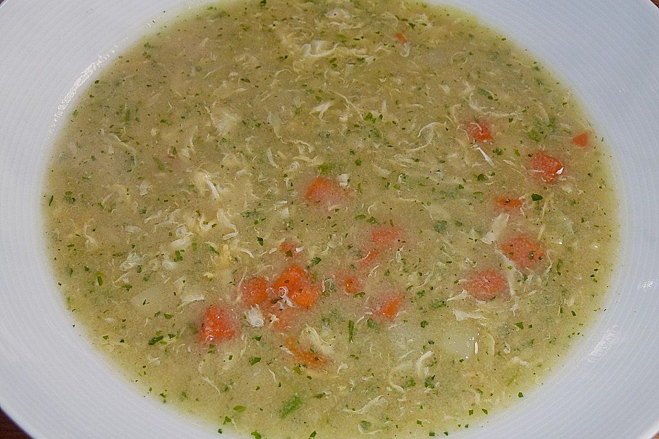 Gebrannte Grießsuppe