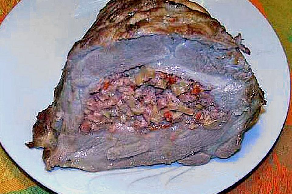 Gefüllter Schweinenacken