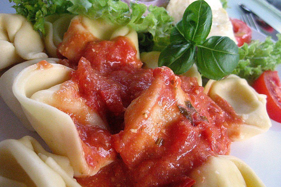 Einfache Tomaten - Sahne Sauce