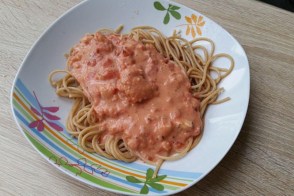 Einfache Tomaten - Sahne Sauce