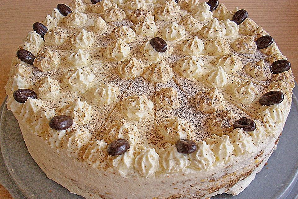 Kaffee - Honig - Mandarinen - Torte