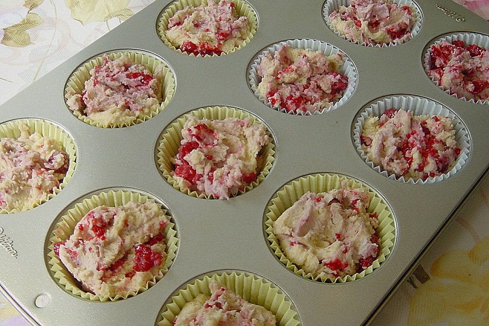 Köstliche Himbeer - Muffins