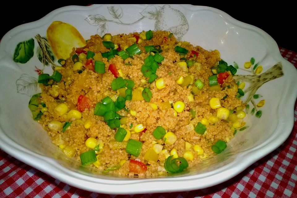 Couscous-Salat, lecker würzig