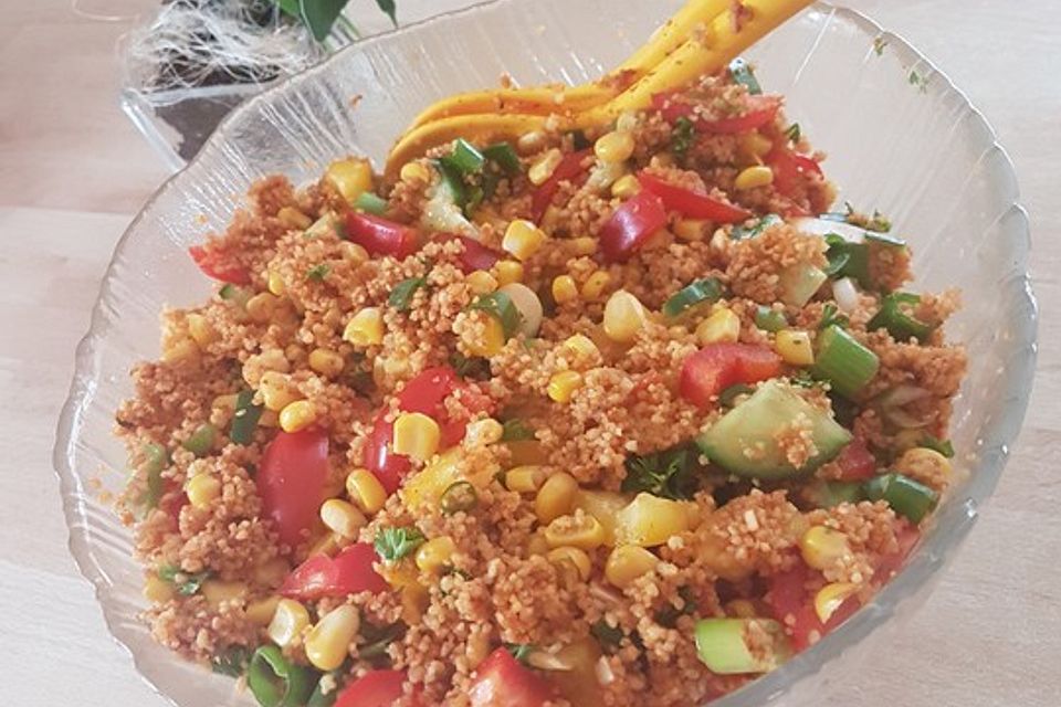 Couscous-Salat, lecker würzig