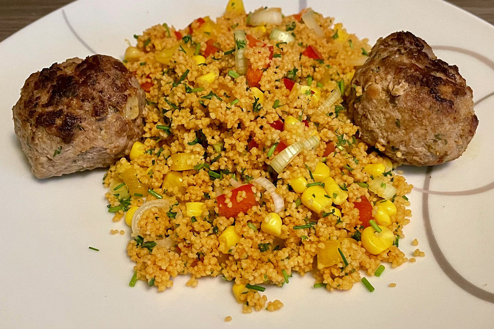 Couscous-Salat, lecker würzig