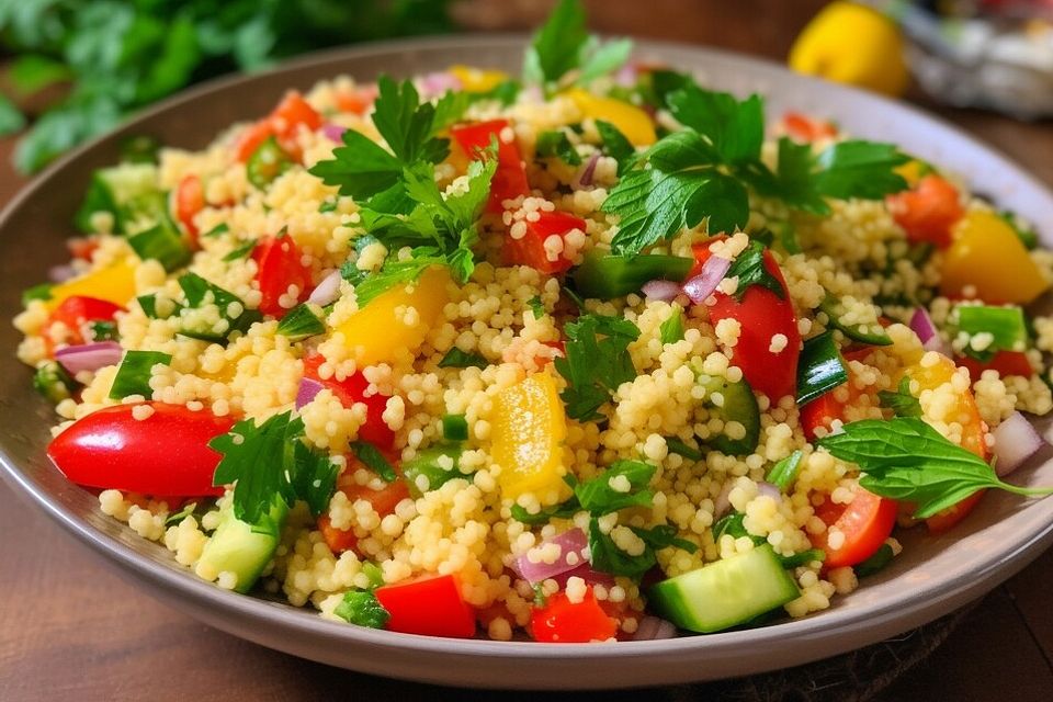 Couscous-Salat, lecker würzig