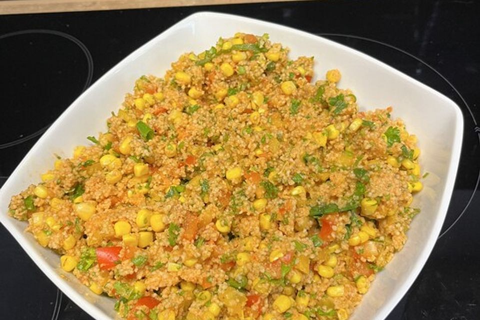 Couscous-Salat, lecker würzig