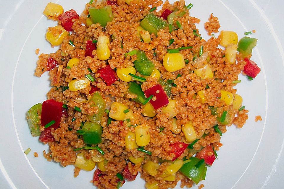 Couscous-Salat, lecker würzig