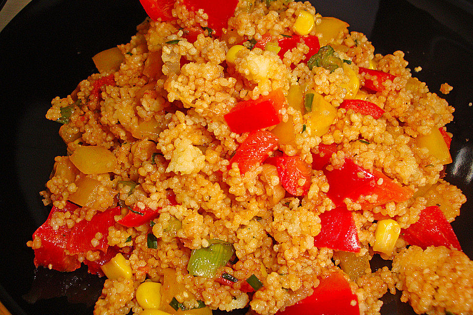 Couscous-Salat, lecker würzig