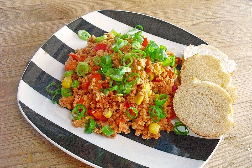 Couscous-Salat, lecker würzig