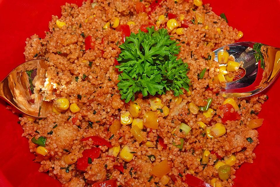 Couscous-Salat, lecker würzig