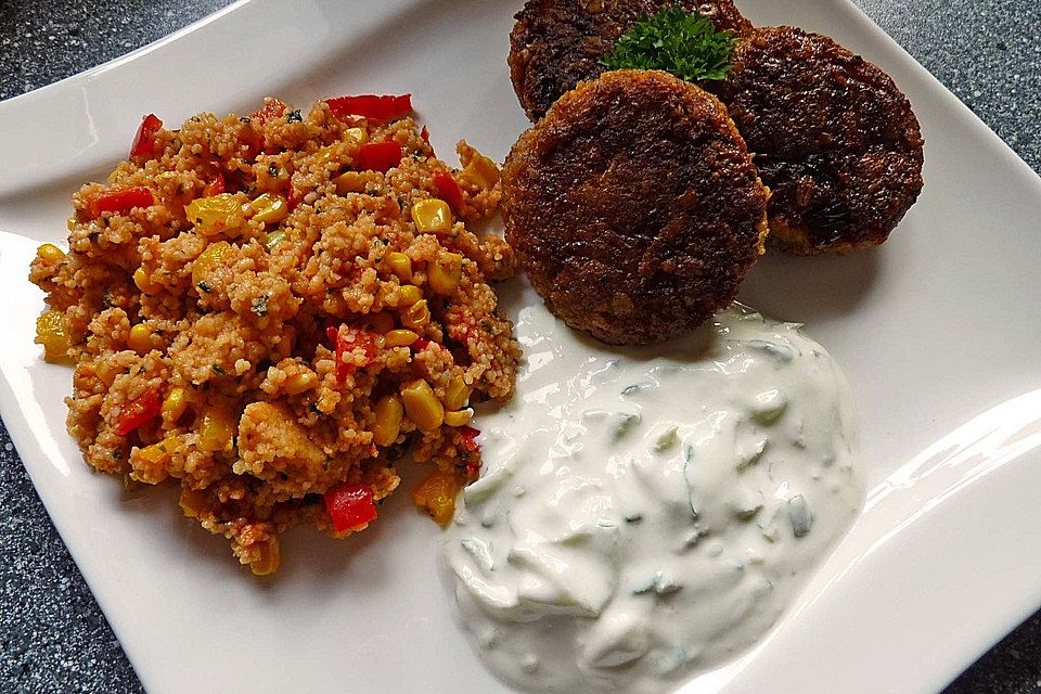 Couscous-Salat, lecker würzig