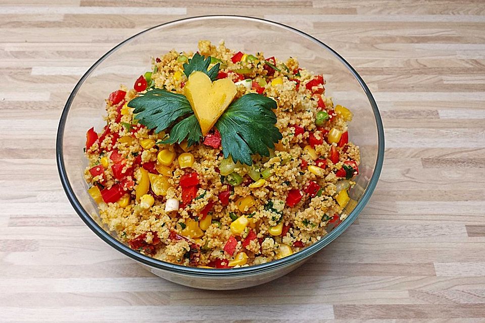 Couscous-Salat, lecker würzig