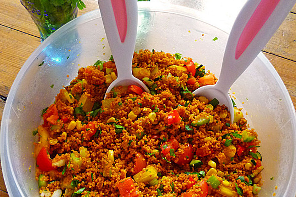 Couscous-Salat, lecker würzig