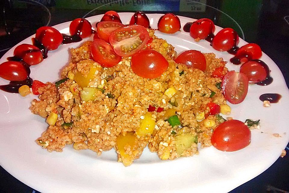 Couscous-Salat, lecker würzig