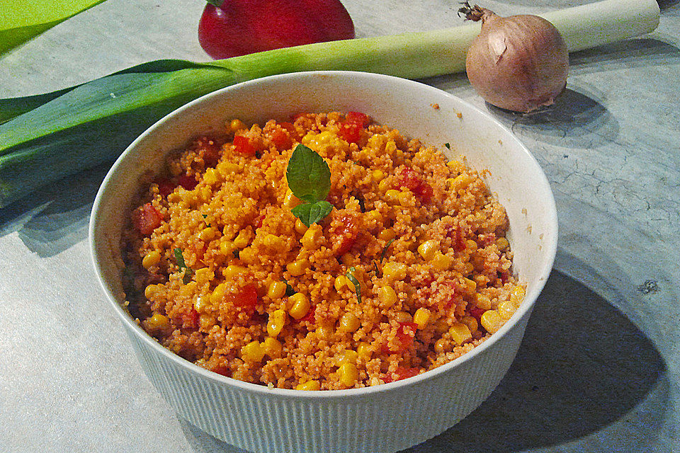 Couscous-Salat, lecker würzig